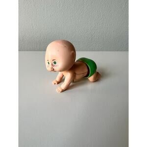 Tomy Cabbage Patch Kids Crawling Babies Girl Wind Up Toy